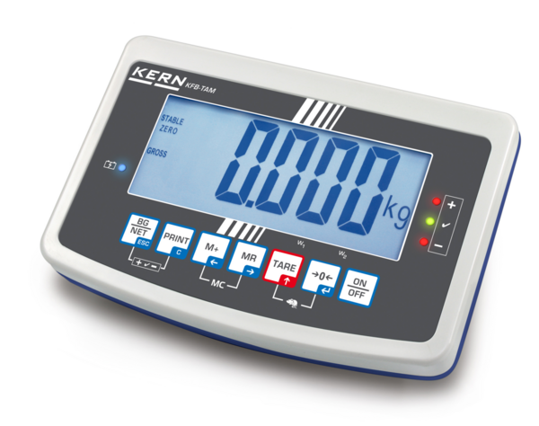 Display device with large, easy to read digits and optional analogue output for controlling systems (PLC) etc.