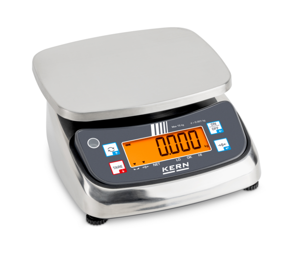 KERN Voedselweegschaal FPS 15K-3 met weegplateau 230×190×20 mm