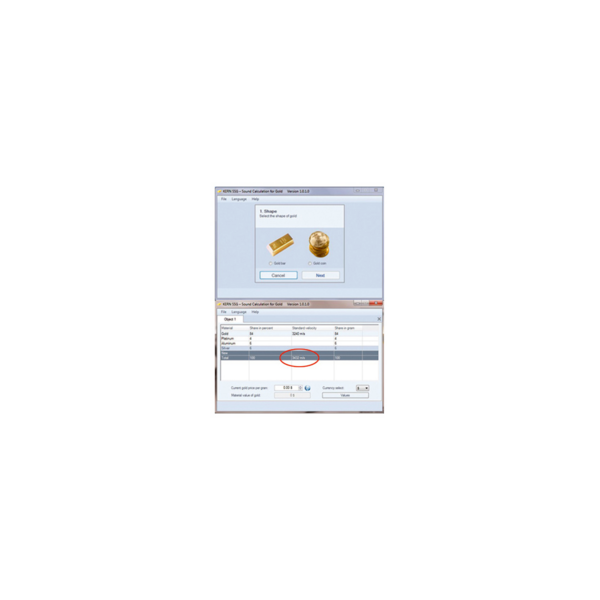 KERN Sauter Materiaaldiktemeter TN GOLD 80